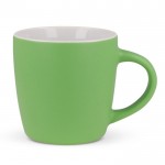 Tazza di ceramica con esterno in diversi colori vivaci da 250 ml color lime