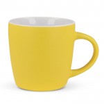 Tazza di ceramica con esterno in diversi colori vivaci da 250 ml color giallo