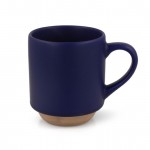 Tazza in gres con design finlandese nella parte inferiore da 180ml color blu scuro