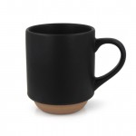 Tazza con elegante design finlandese nella parte inferiore da 300ml color nero