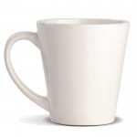 Mug bianca di gres speciale progettata per la sublimazione da 350ml color bianco quarta vista