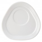 Tazza con piattino triangolare prodotta in Europa da 180ml color bianco sesta vista