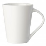 Tazza di porcellana bianca con manico triangolare prodotta in UE 270ml color bianco quarta vista