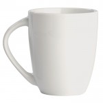 Mug di porcellana con grande manico triangolare prodotta in EU 270ml color bianco quarta vista