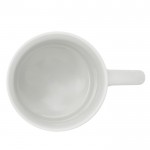 Mug di porcellana bianca con manico a mezza luna prodotta in EU 300ml color bianco sesta vista