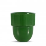 Tazza in gres impilabile con design originale in molti colori da 270ml color verde