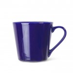 Tazza in gres disponibile in vari colori con canali di drenaggio 200ml color blu scuro