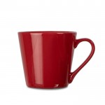 Tazza in gres disponibile in vari colori con canali di drenaggio 200ml color rosso