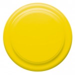 Classico frisbee in plastica monocolore da personalizzare Ø23cm color giallo seconda vista