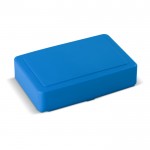 Lunch box grande in plastica con capacità per circa 8 panini 1.200ml color blu