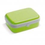 Lunch box bicolore con logo in plastica rigida resistente da 1.000ml color lime