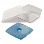 Lunch box con siberino rimuovibile nel coperchio da 750ml color bianco terza vista