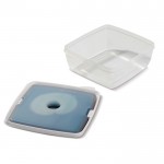 Lunch box con siberino rimuovibile nel coperchio da 750ml color bianco quarta vista