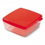 Lunch box con siberino rimuovibile nel coperchio da 750ml color rosso