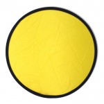 Frisbee in nylon pieghevole in vari colori con custodia Ø250 mm color giallo