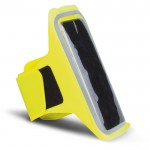 Fascia da braccio per portare il cellulare con chiusura a velcro color giallo fluorescente