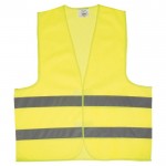 Gilet di sicurezza giallo con 2 strisce riflettenti per adulti color giallo