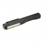 Torcia a forma di barra con magnete e luci a LED con tecnologia COB color nero