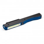 Torcia a forma di barra con magnete e luci a LED con tecnologia COB color blu scuro