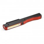 Torcia a forma di barra con magnete e luci a LED con tecnologia COB color rosso