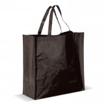 Borsa in tessuto PP lucido con manici lunghi 50 cm e peso massimo 10kg color nero