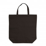 Shopper in tela di cotone 250 g/m² con manici corti 44cm color nero seconda vista