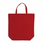 Shopper in tela di cotone 250 g/m² con manici corti 44cm color rosso seconda vista