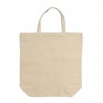 Shopper in tela di cotone 250 g/m² con manici corti 44cm color beige seconda vista