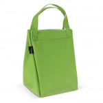 Borsa frigo pieghevole che si trasforma in un tappetino da picnic color lime