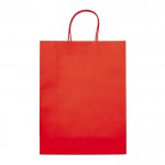 Borsa di carta kraft di colori grande per regalo 120 g/m2 color rosso seconda vista