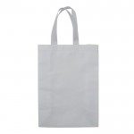 Borsa in tessuto non tessuto laminato opaco da 105g/m² con manici 48cm color bianco seconda vista