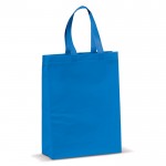 Borsa in tessuto non tessuto laminato opaco da 105g/m² con manici 48cm color blu