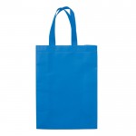 Borsa in tessuto non tessuto laminato opaco da 105g/m² con manici 48cm color blu seconda vista