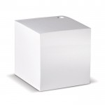 Cubo di 840 foglietti bianchi di carta da 90g/m² con foro portapenne color bianco