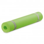 Tappetino fitness spesso 4mm con borsa per il trasporto color lime seconda vista