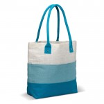 Borsa in juta promozionale con design a colori sfumato 340 g/m² color blu