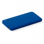 Powerbank wireless da 4.000mAh con finitura gommata e ventose color blu scuro