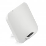 Caricatore wireless e supporto con finitura morbida per cellulare 5W color bianco seconda vista