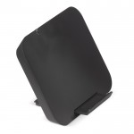 Caricatore wireless e supporto con finitura morbida per cellulare 5W color nero seconda vista