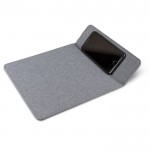 Tappetino mouse pieghevole con caricatore wireless incluso da 5W color grigio seconda vista