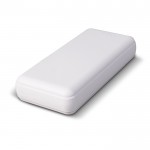 Powerbank con 2 porte USB-A e una tipo C e una micro USB da 16.000mAh color bianco