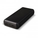 Powerbank con 2 porte USB-A e una tipo C e una micro USB da 16.000mAh color nero seconda vista