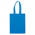 Borsa in tnt laminato opaco con manici coordinati da 105 g/m² color blu seconda vista