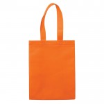 Borsa in tnt laminato opaco con manici coordinati da 105 g/m² color arancione seconda vista