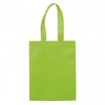 Borsa in tnt laminato opaco con manici coordinati da 105 g/m² color lime seconda vista