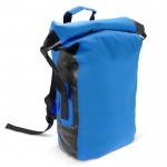 Zaino roll-top impermeabile con spallacci imbottiti da 25L color blu