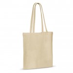 Shopper di cotone con certificazione OEKO-TEX da 140 g/m² color beige