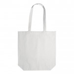 Borsa colorata di cotone 270 g/m² con certificato OEKO-TEX color bianco seconda vista