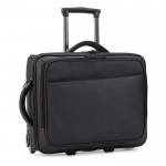 Borsa trolley da viaggio con scomparto per pc portatile da 17'' color nero