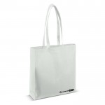 Borsa grande ecologica in rPET da 100 g/m² che supporta fino a 3kg color bianco